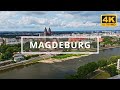 Magdeburg Germany 4K Drone Footage With Subtitles