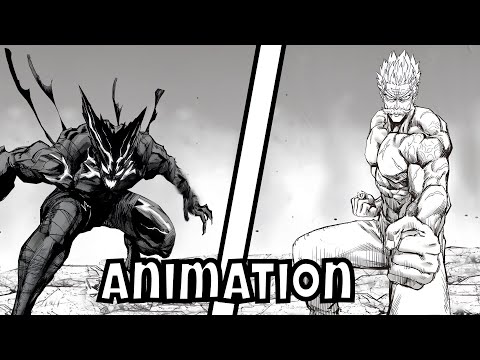 Garou vs Bang/Silverfang -  One Punch Man Animation 4K -