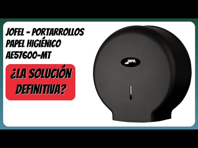 Vídeo relacionado con Jofel - Portarrollos de Papel Higiénico Industrial Mediano, Dispensador de Papel en Rollos 300m, 220mm Diámetro, Mandril 45mm, Ideal Baños Públicos, Carcasa ABS, Valor AE57000 Blanco