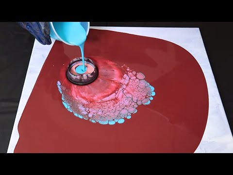 High Flow | OPEN CUP Acrylic Pour Painting | Abstract Art |Demo