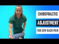 Chiropractic Adjustment For Low Back Pain