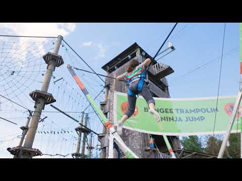Bungee Trampolin - Ninja Jump im Hochseilgarten Günzburg