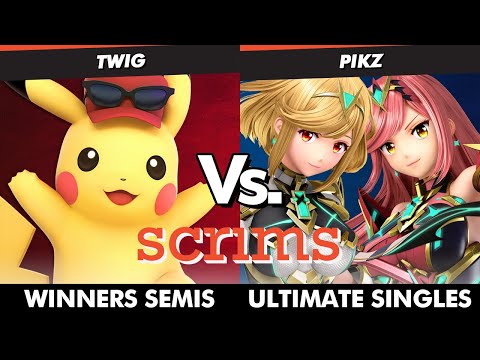 Scrims Showdown 47 Winners Semis - Twig (Pikachu) Vs. Pikz (Pyra Mythra, Cloud) SSBU Ultimate