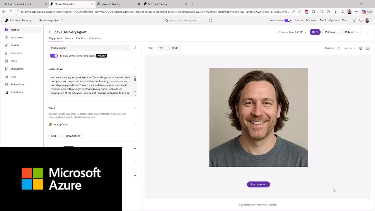 Voice Live API integration with Foundry Agent Service