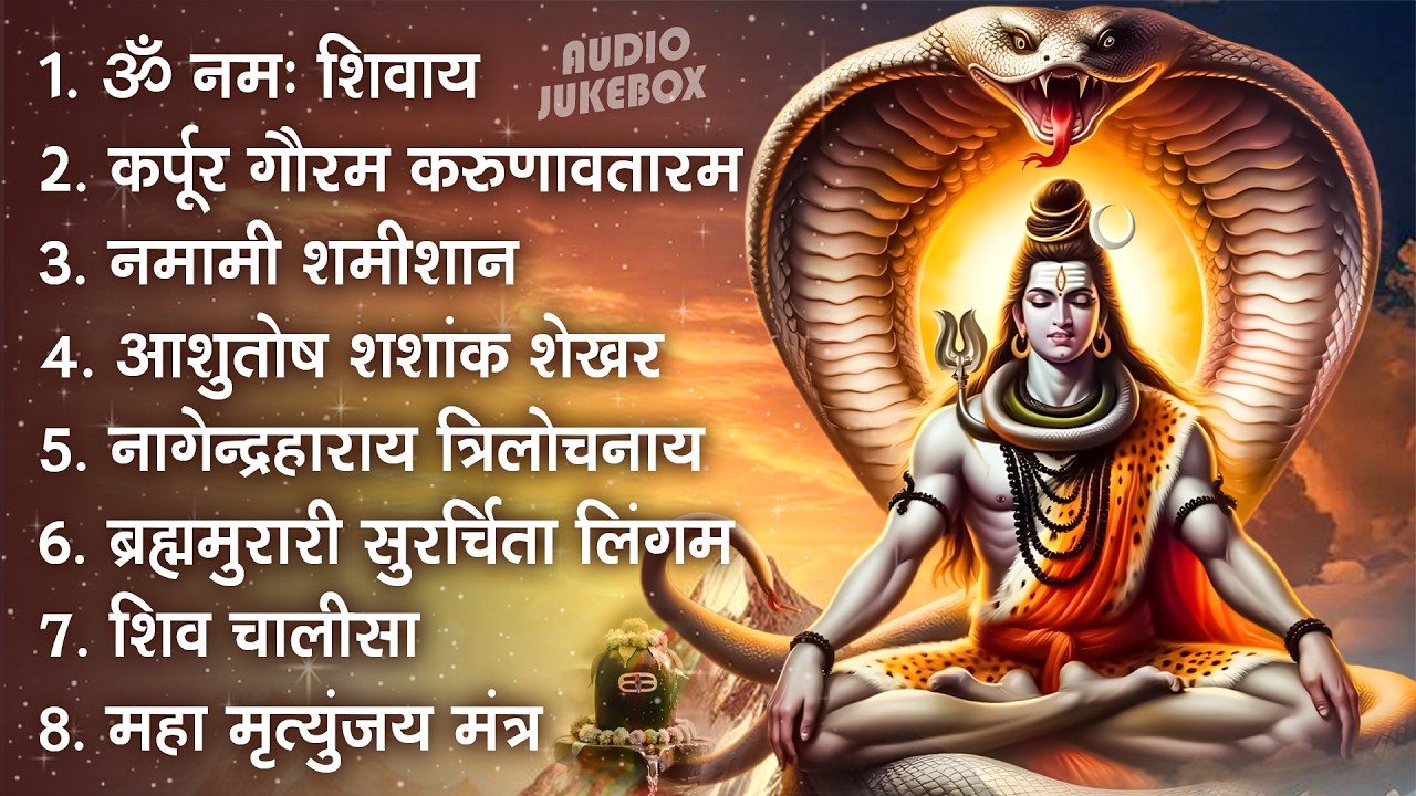 भक्ति भजन - आशुतोष शशाँक शेखर, कर्पूर गौरम करुणावतारं, ॐ नमः शिवाय,  शिव अमृतवाणी व शिव आरती