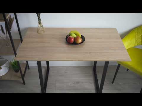 Миниатюра изображения товара Обеденный стол Soma Tako 120x66 (дуб сонома/черный)