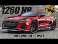 WORLD RECORD FOR THE C8 RS6 7 1260HP STAGE 4 AUDI RS7 3 8SEC 100 200 New Levels
