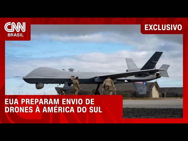 EUA preparam envio de drones à América do Sul para operações militares | CNN NOVO DIA