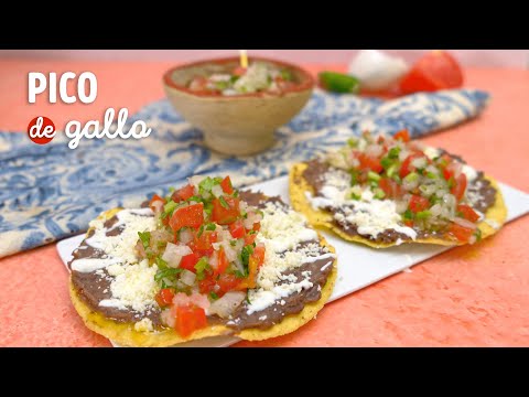 Cómo hacer pico de gallo, receta de salsa mexicana y tradicional | Recetas de salsas | Cocina Vital