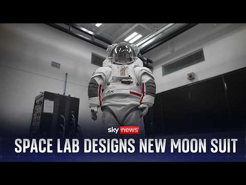 Sky News goes inside space lab designing the new moon suit