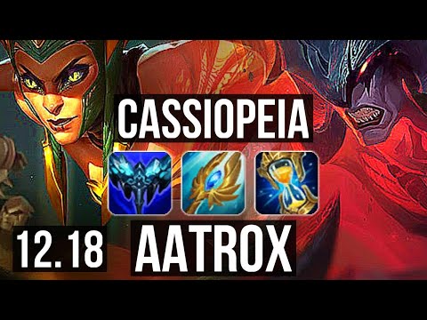 CASSIOPEIA vs AATROX (TOP) | 13/1/2, 2.5M mastery, 800+ games, Legendary | KR Master | 12.18