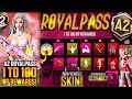 A2 Royal Pass Is Here | A2 Royal Pass 1 To 100 RP 3D Leaks | 5 Mythics Free AMR Skin | PUBGM