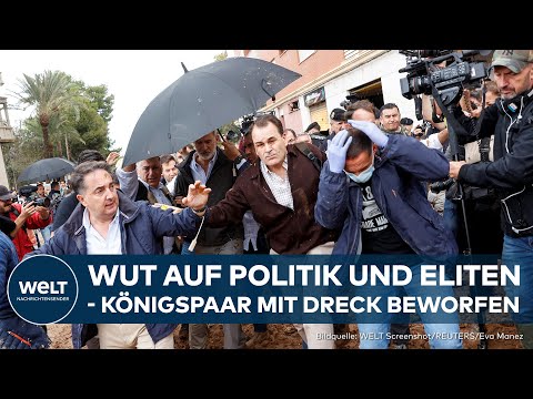 HOCHWASSER IN SPANIEN: Mörder-Rufe - Wut der Bevölkerung auf Politik entlädt sich am König