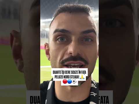 DUARTE ÎȘI CERE SCUZE ÎN FAȚA PELUZEI NORD STEAUA! 🙏🔴🔵⚽#Duarte #Steaua #PeluzeaNord #FCSB #Fotbal