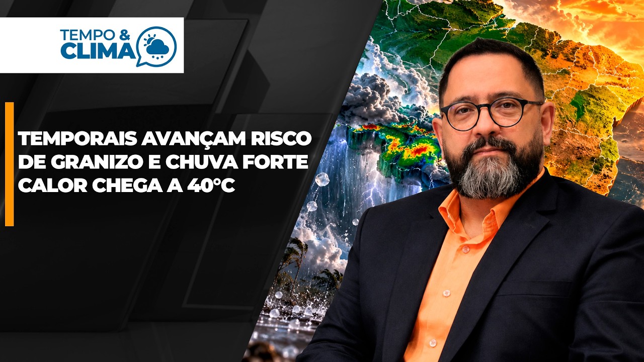 Temporais avançam e colocam o Sul em alerta para chuva forte e granizo