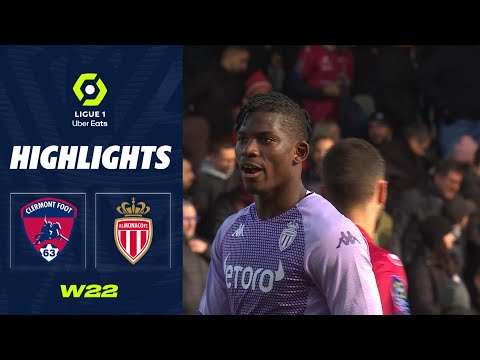 CLERMONT FOOT 63 - AS MONACO (0 - 2) - Highlights - (CF63 - ASM) / 2022-2023