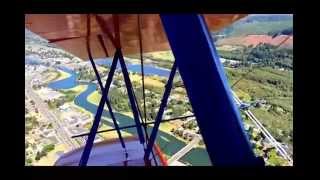preview picture of video 'Open Cockpit Biplane Ride - Seaside, Oregon - September, 2014'