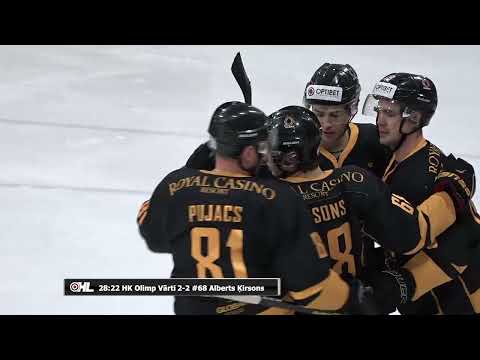 Optibet hokeja līga: HK Olimp/Venta 2002 - HK Dinaburga spēles labākie momenti (15.12.2021)