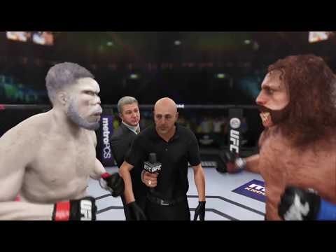 Rampage vs. Bigfoot (EA Sports UFC 3) - CPU vs. CPU - Crazy UFC 👊🤪