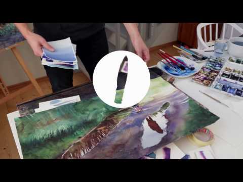 Ateljé 5 – En grundkurs i akvarell / #8 Penslar och penselteknik