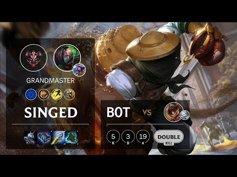 Singed Bot vs Ziggs - EUNE Grandmaster Patch 10.10