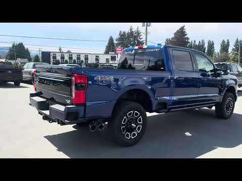 2026 Ford Super Duty F-350 SRW Platinum 4WD Crew Cab 6.75' Box in Blue for sale at Van Isle Ford Sales Ltd. in Port Alberni, BC