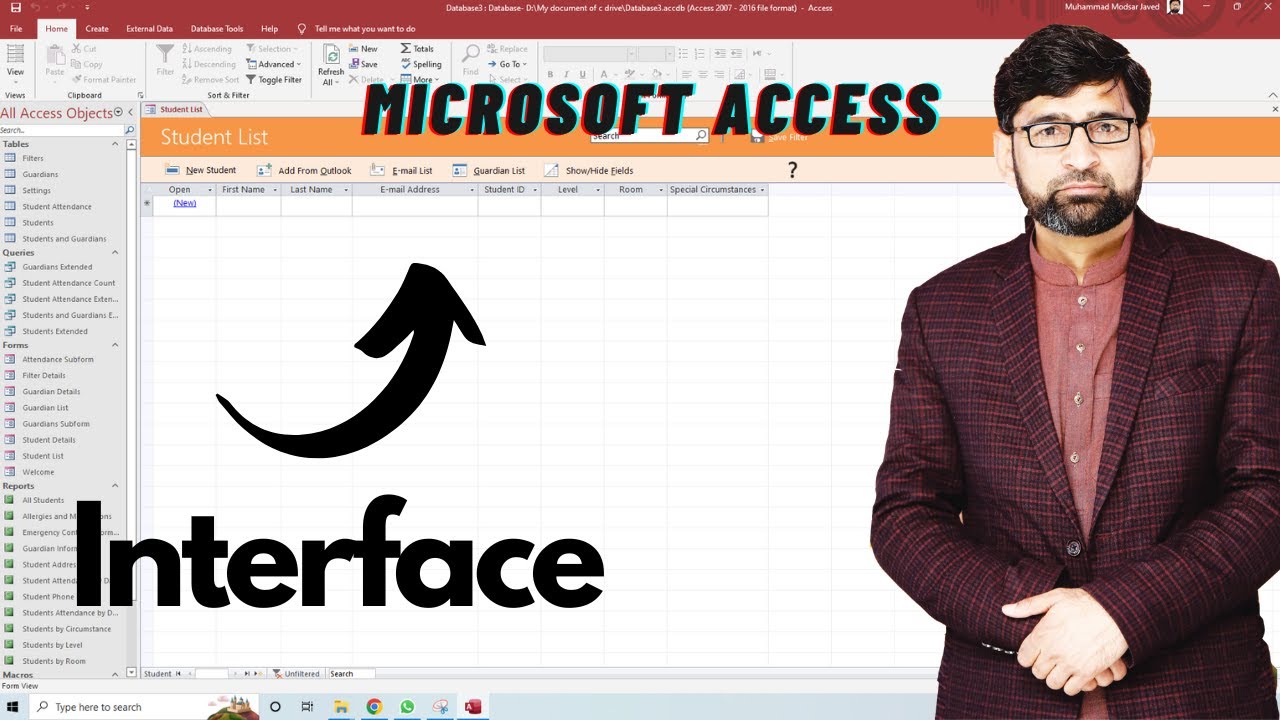 Understanding Microsoft Access Interface