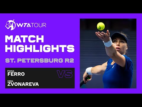 Fiona Ferro vs. Vera Zvonareva | 2021 St. Petersburg Round 2 | WTA Match Highlights