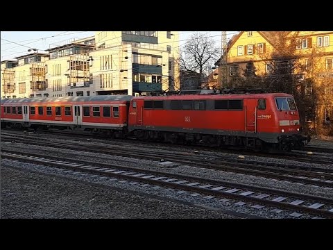 Br 111 021-2 Die Br 111 in Tübingen: 2018 noch im plandienst mit N-Wagen und Wittenberger kopf.