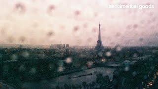 paris in the rain | 1 hour guitar loop with relaxing rain