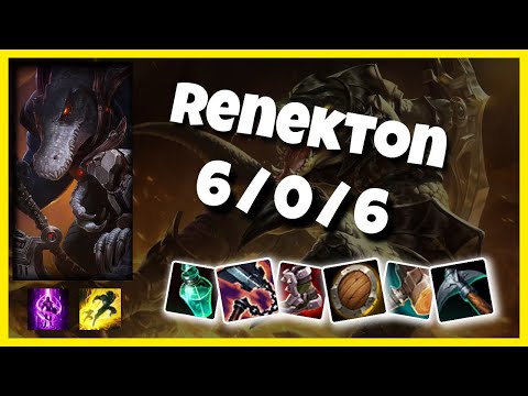 Renekton vs Gnar 11.2 Top Lane S11 Challenger Gameplay (6/0/6) - KOREAN
