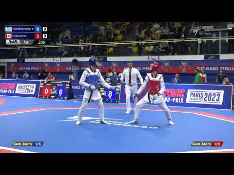 209 Round of 32 MEN M  58KG GRE DIMITROPOULOS K  CAN HOEFLING N