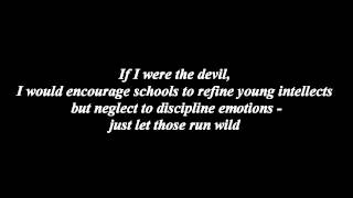 If I Were the Devil ~ {GOOD VERSION}  by: PAUL HARVEY