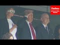 WATCH Trump Appears To Sing National Anthem Boos And USA Chants Ring Out Across MetLife Stadium