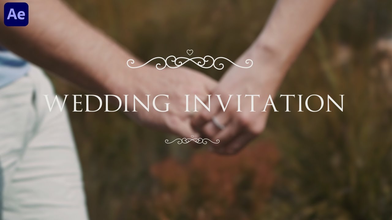 Wedding Invitation Intro – After Effects Template