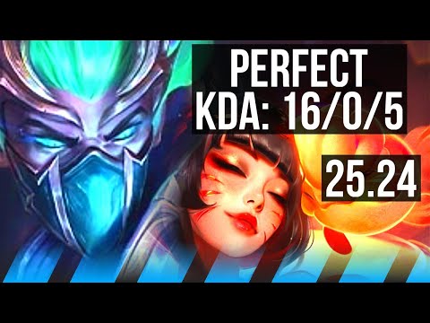 KASSADIN vs AHRI (MID) | Perfect KDA: 16/0/5 | EUW Challenger | 25.24