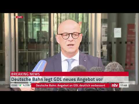 LIVE: Statement der Deutschen Bahn zum GDL-Streik
