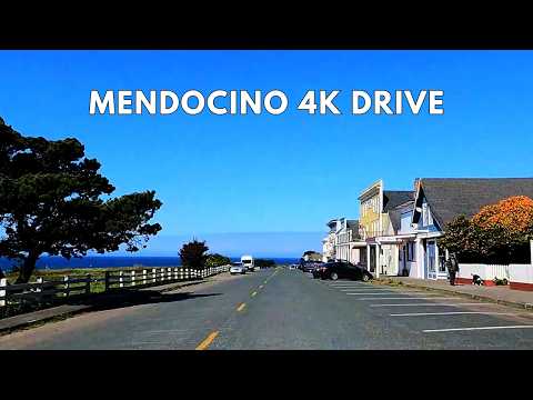 Mendocino 4K Driving Tour | Northern California Scenic Drive Through