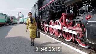 9 walking near train face