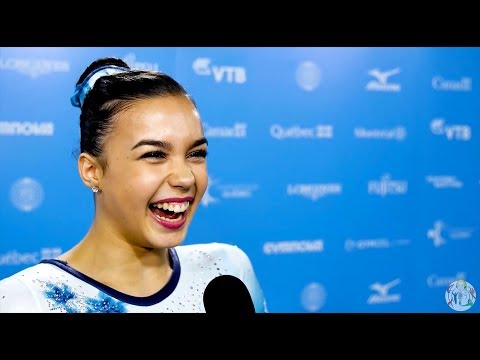 Brooklyn Moors (CAN) Interview - 2017 World Gymnastics - Floor Final