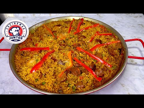 Como hacer una paella con pollo y chorizos