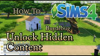 SIMS 4 How To: Unlock Hidden Buydebug Objects Cheat