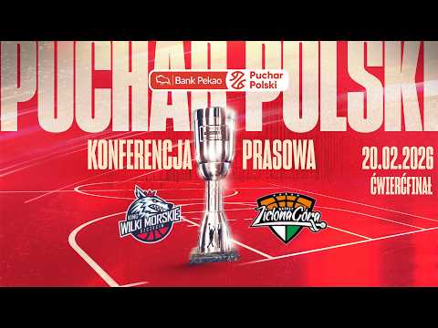 Konf.  prasowa: King Szczecin - Orlen Zastal Zielona Góra  (1/4 finału Pekao S.A Pucharu Polski)