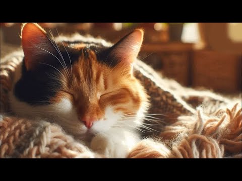 528Hz Healing Music for Cats (with cat purring sounds) - Calming Music For Cats | Purring Peace| Bo