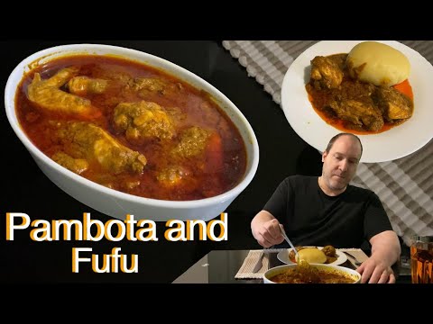 Trying African Food - Homemade Pambota and Fufu #food #africanfood