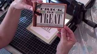 preview picture of video 'Trick or Treat Letterpress Card'