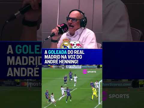 O ‘THE BEST’ DA NARRAÇÃO! A goleada do Real Madrid contra o Leipzig na voz de Andre Henning #shorts