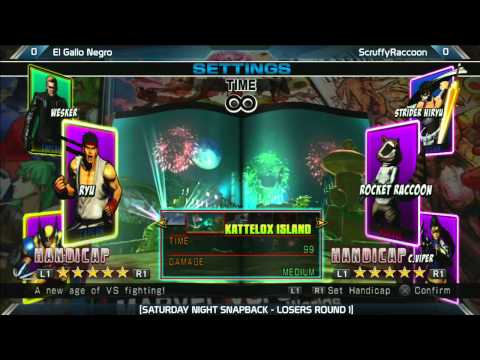 UMVC3 El Gallo Negro vs ScruffyRaccoon |Saturday Night Snapback 5.5