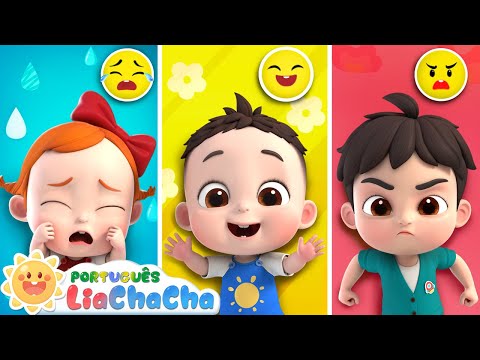 Cançao dos Sentimentos 😭😆😠 | LiaChaCha em Português - Músicas Infantis & Canções para Crianças