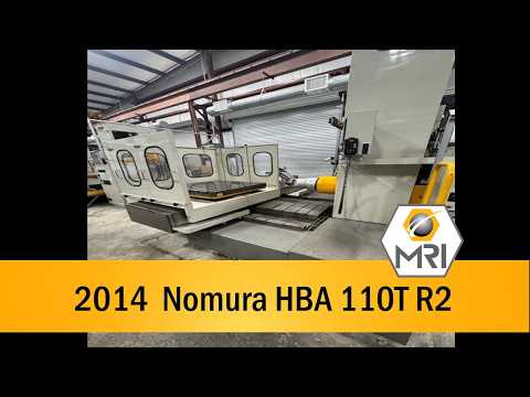 2015 NOMURA HBA 110T-R2 BORING MILLS, HORIZONTAL, TABLE TYPE | Machinery Resources International (1)